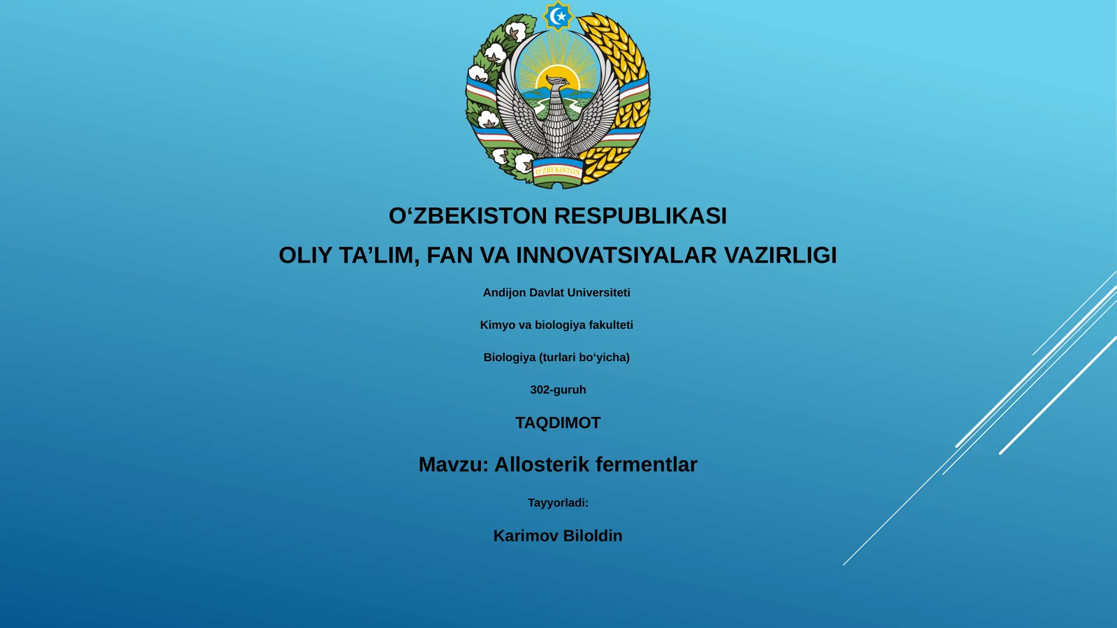Allosterik fermentlar