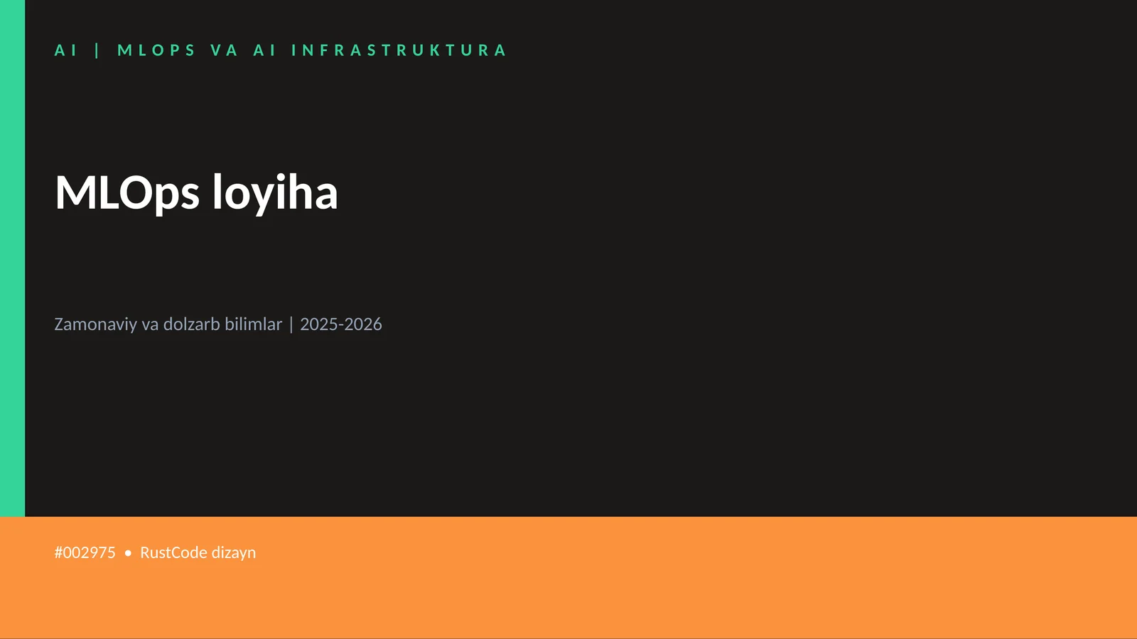 MLOps loyiha