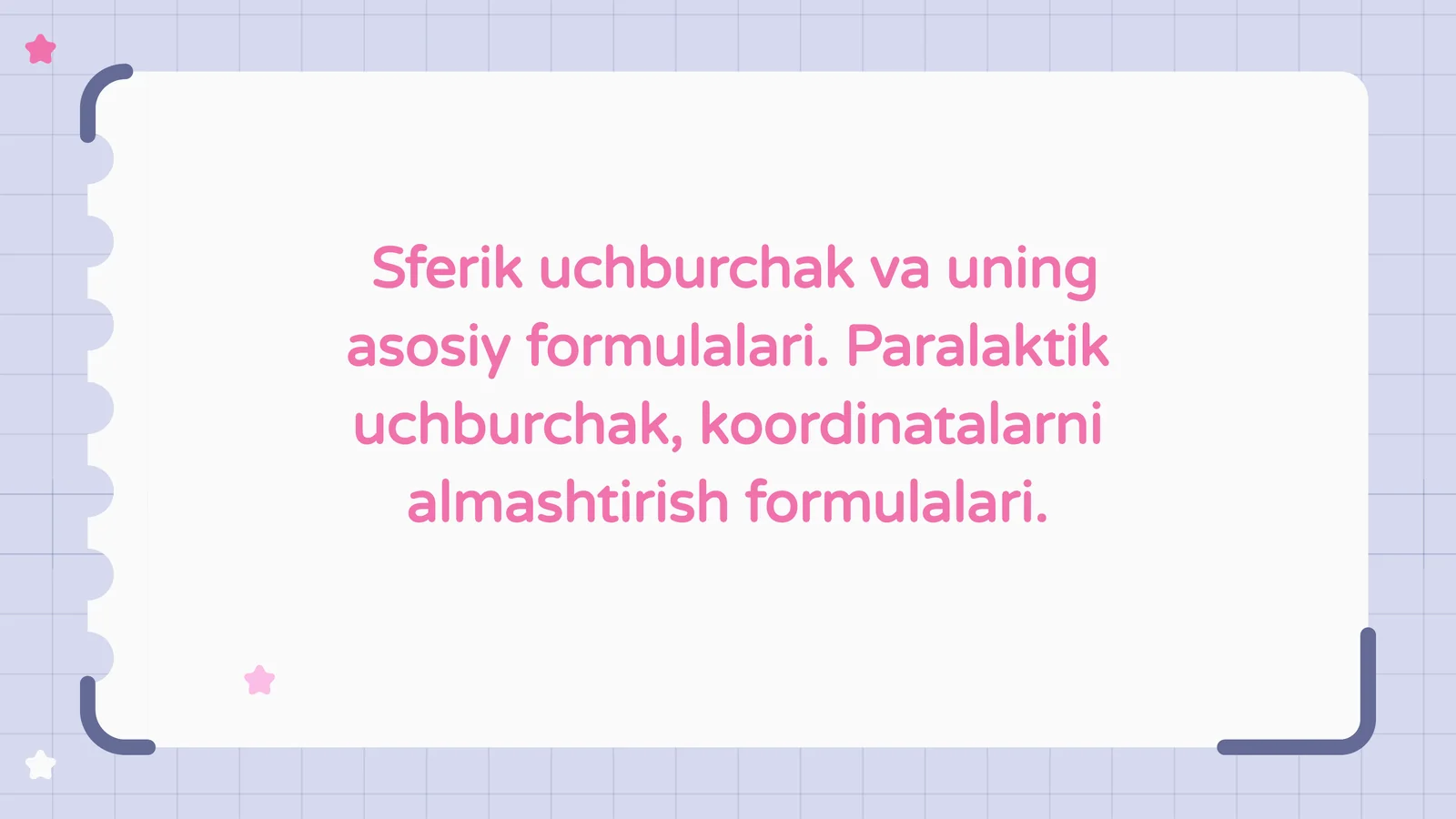 Sferik uchburchak va uning xususiyatlari