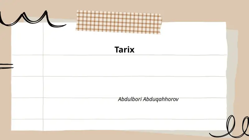Oʻzbekiston tarixi