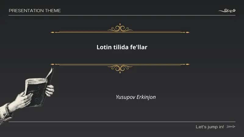 Lotin tilida fe'llar