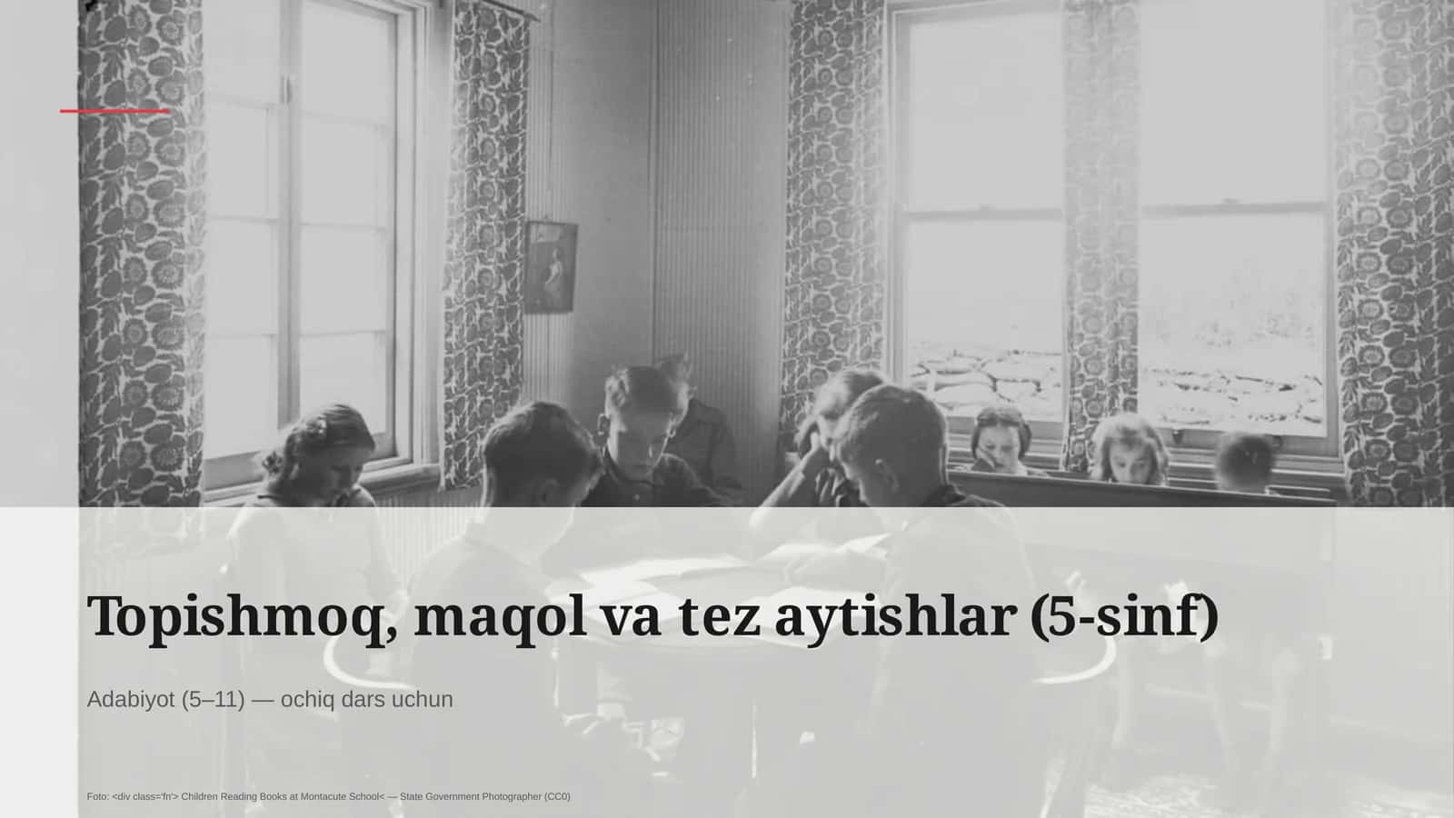 Topishmoq, maqol va tez aytishlar (5-sinf)