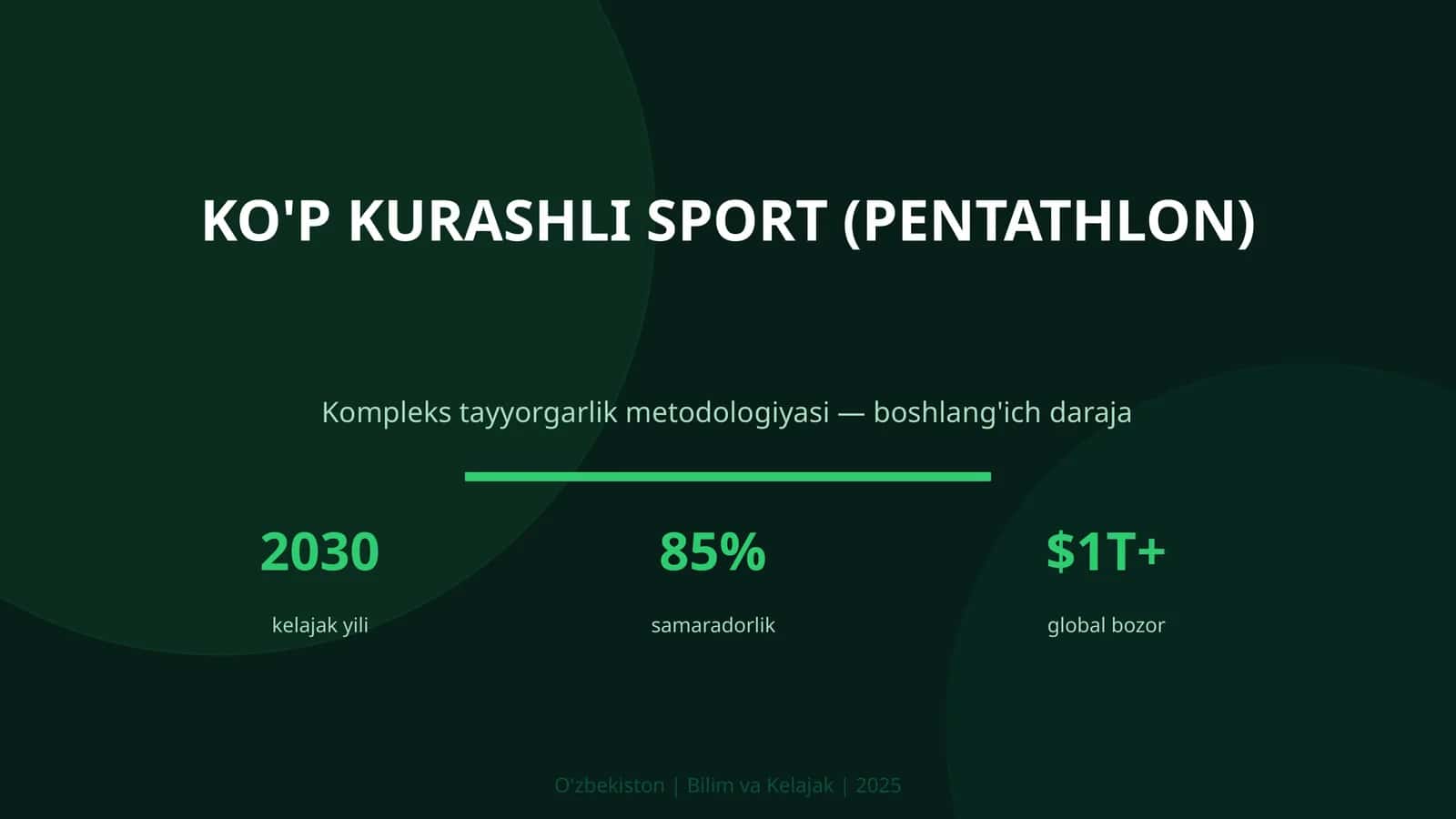 KO'P KURASHLI SPORT (PENTATHLON)