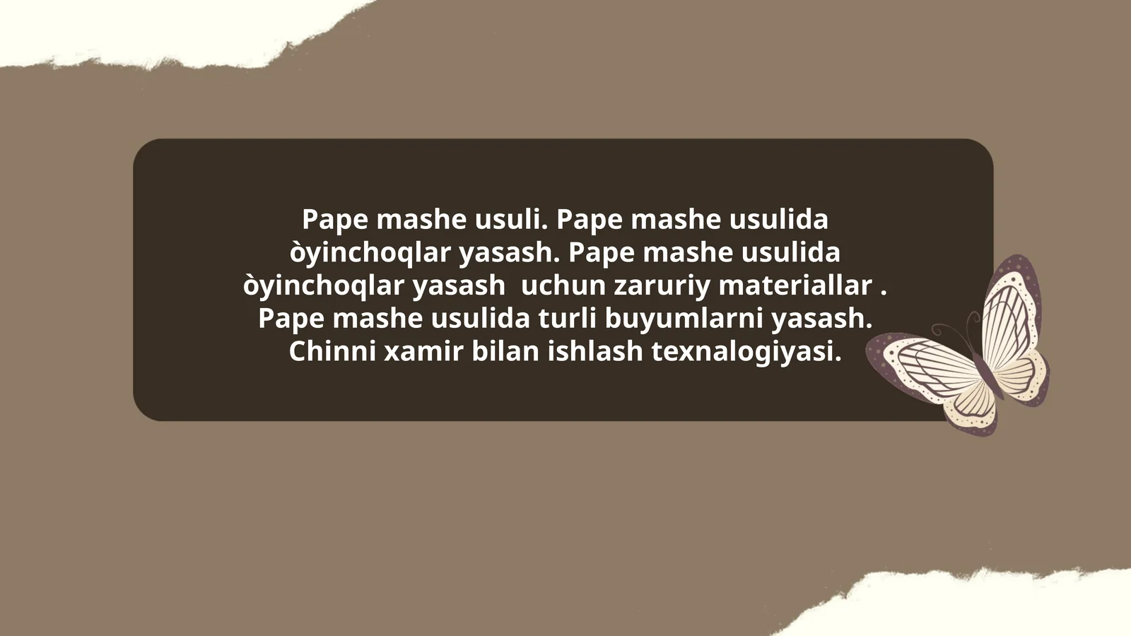 Pape mashe usuli