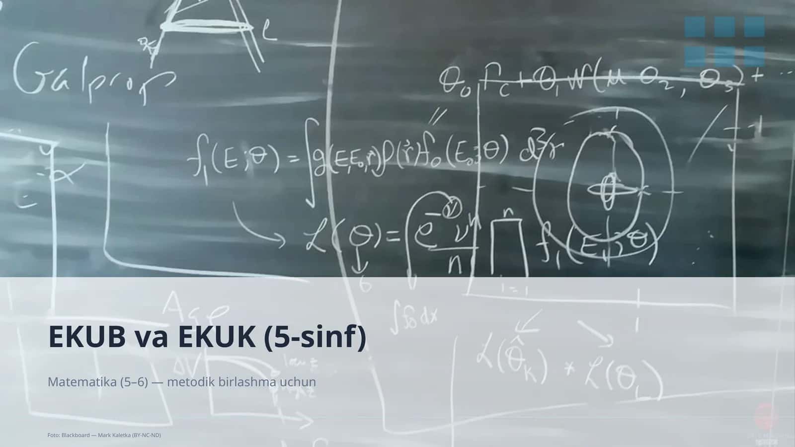 EKUB va EKUK (5-sinf)