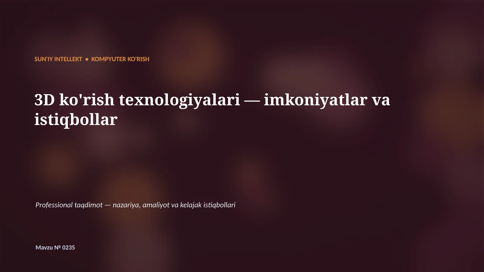 Kompyuter ko'rish