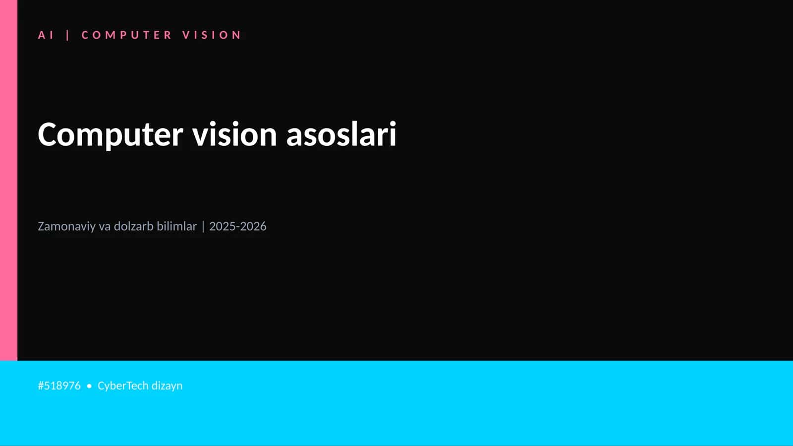 Computer vision asoslari