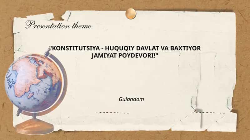 Konstitutsiyaning huquqiy davlat tamoyillari