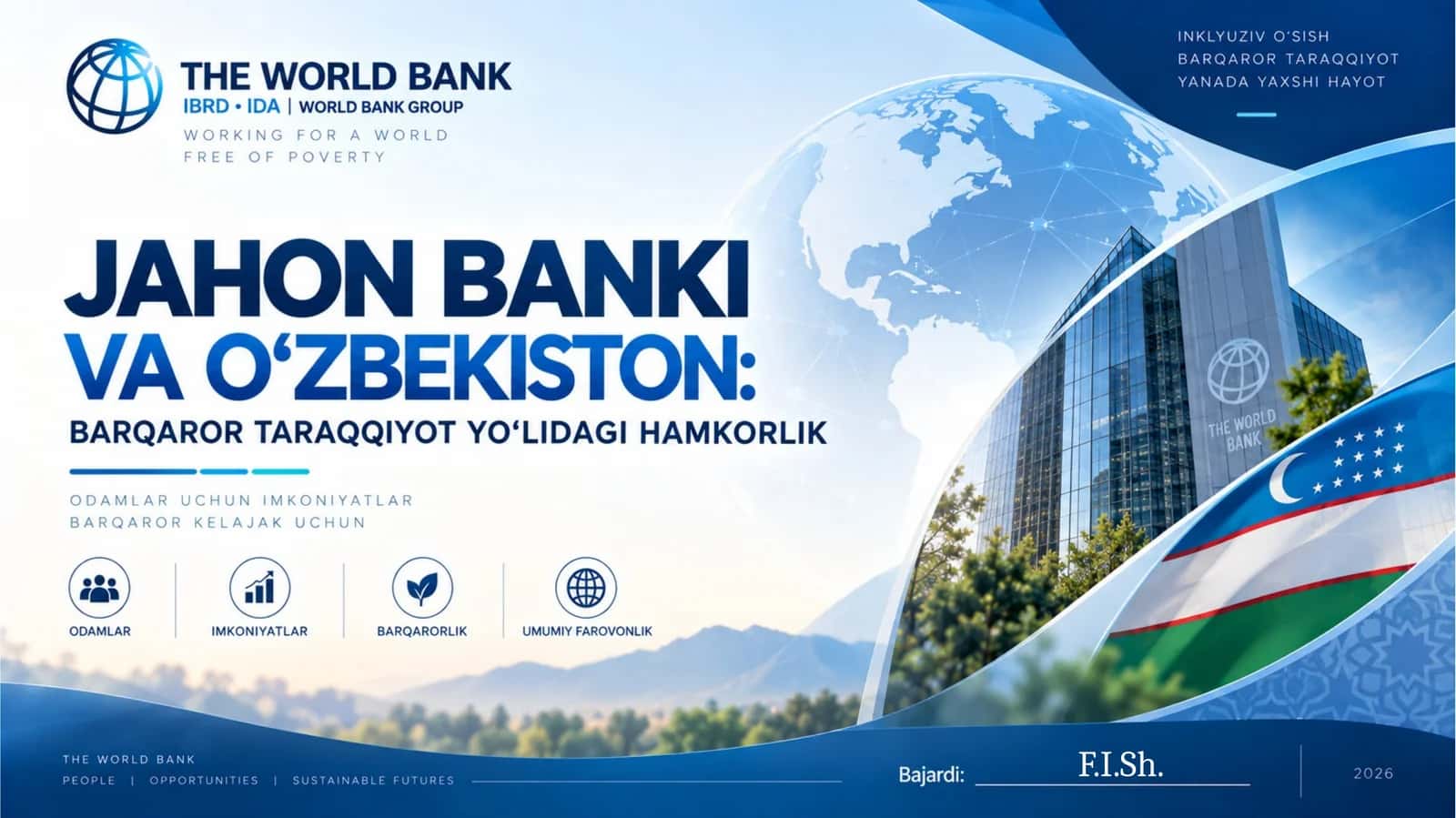 Jahon banki va O'zbekiston (World bank)