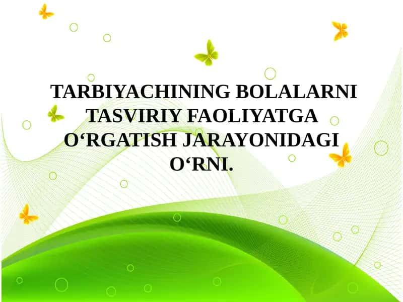 Bolalarjamoasini shakllantirish