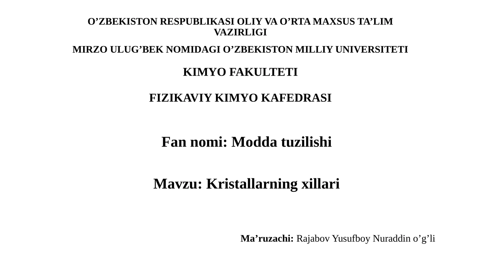 Kristallarning xillari