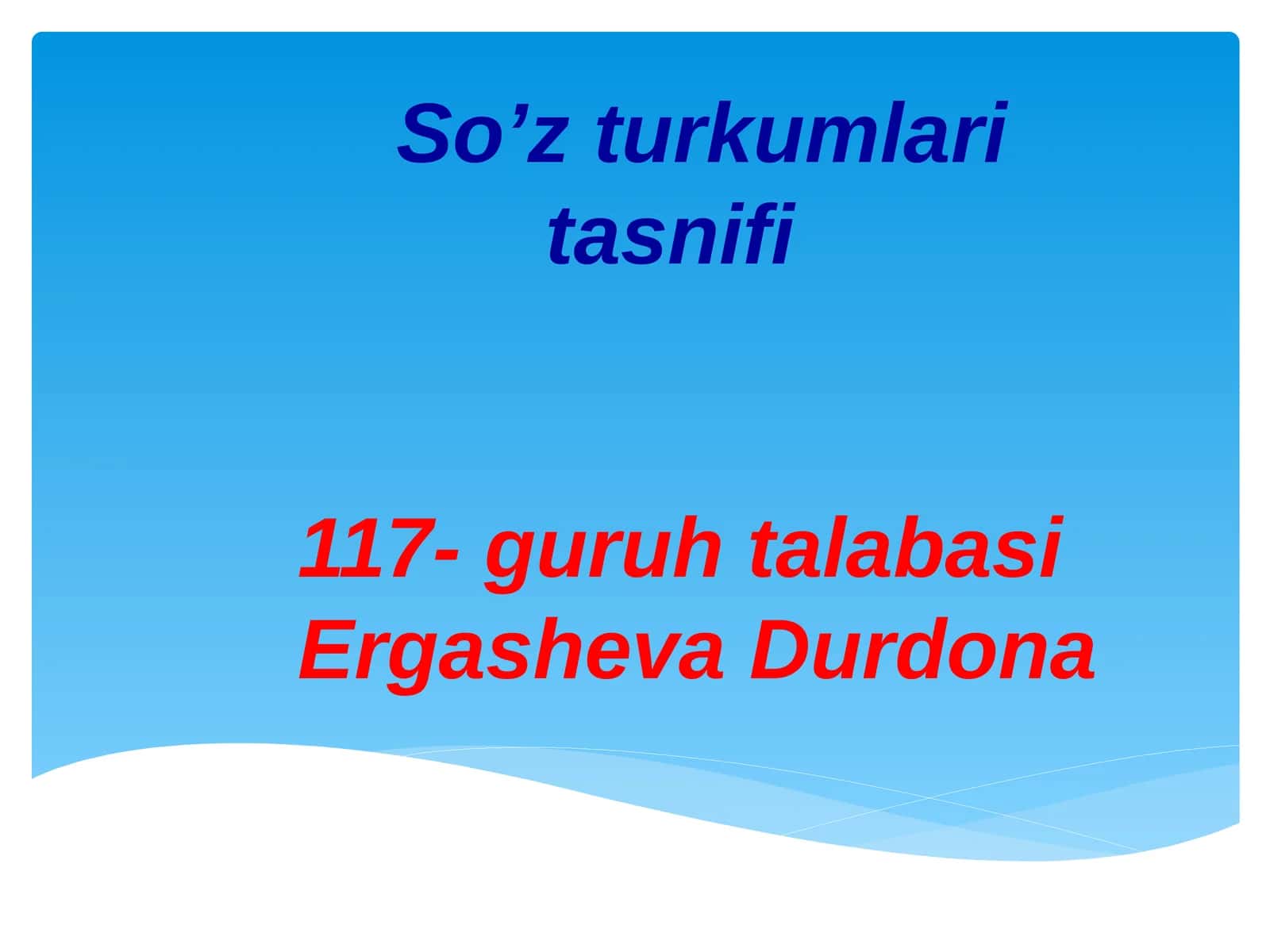 So’zturkumlaritasnifi