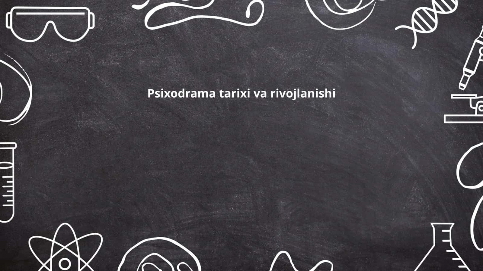 Psixodrama tarixi va rivojlanishi