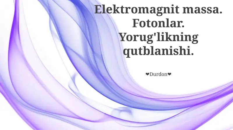 Elektromagnit massa