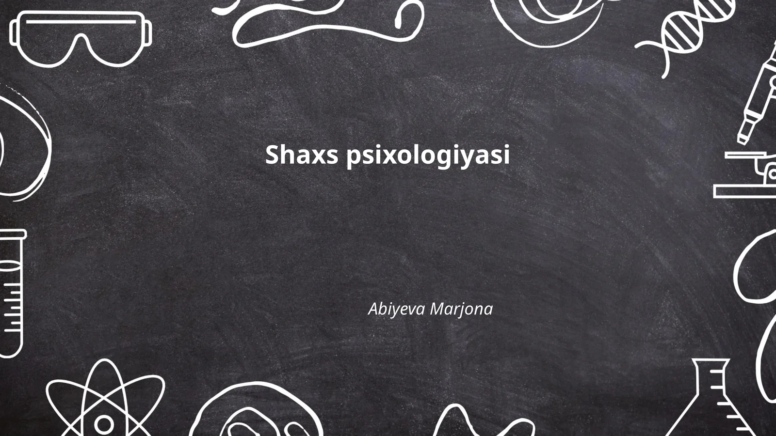 Shaxs psixologiyasi