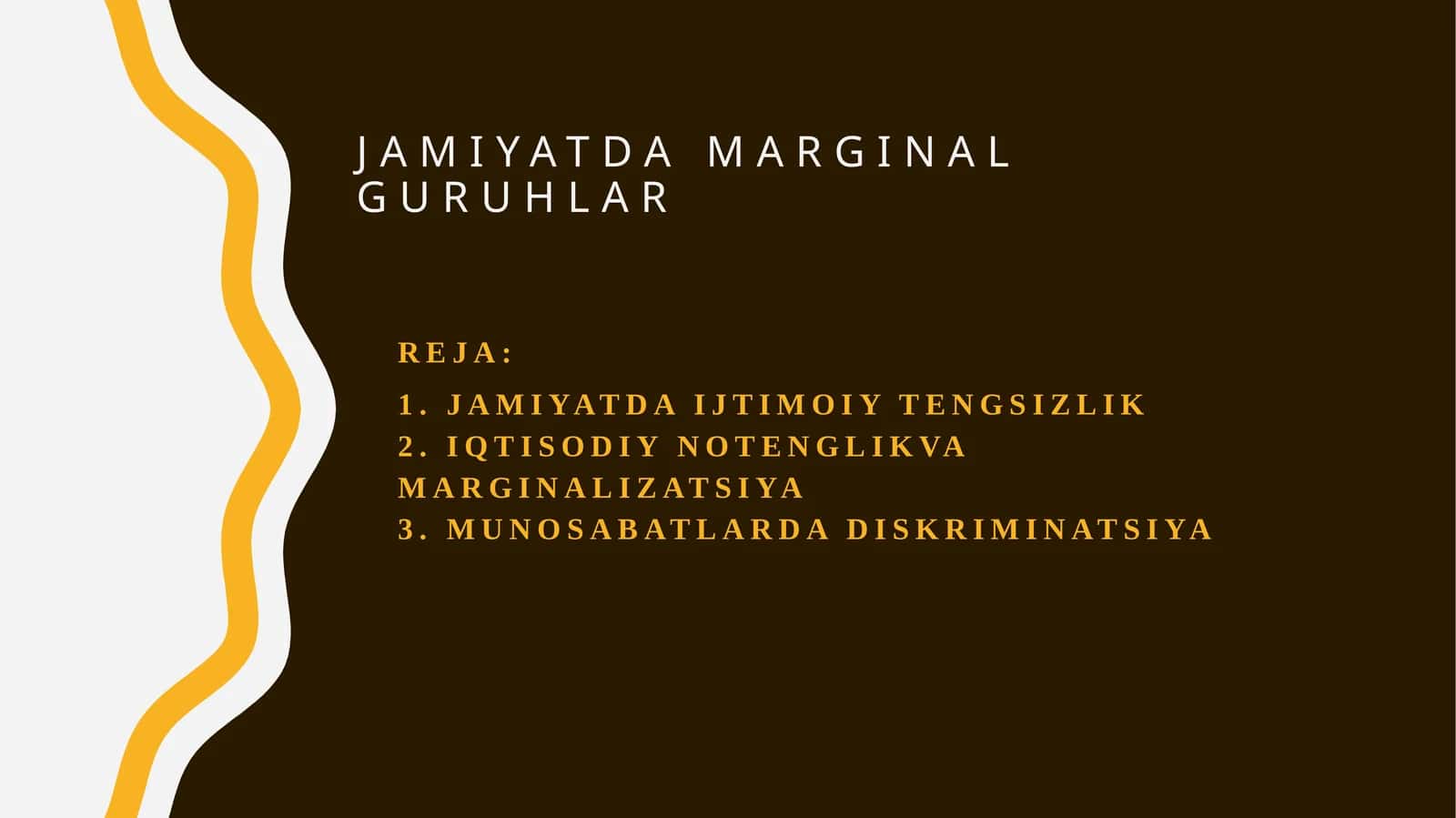 Jamiyatda marginal guruhlar