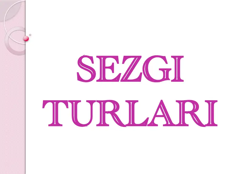 SEZGI TURLARI