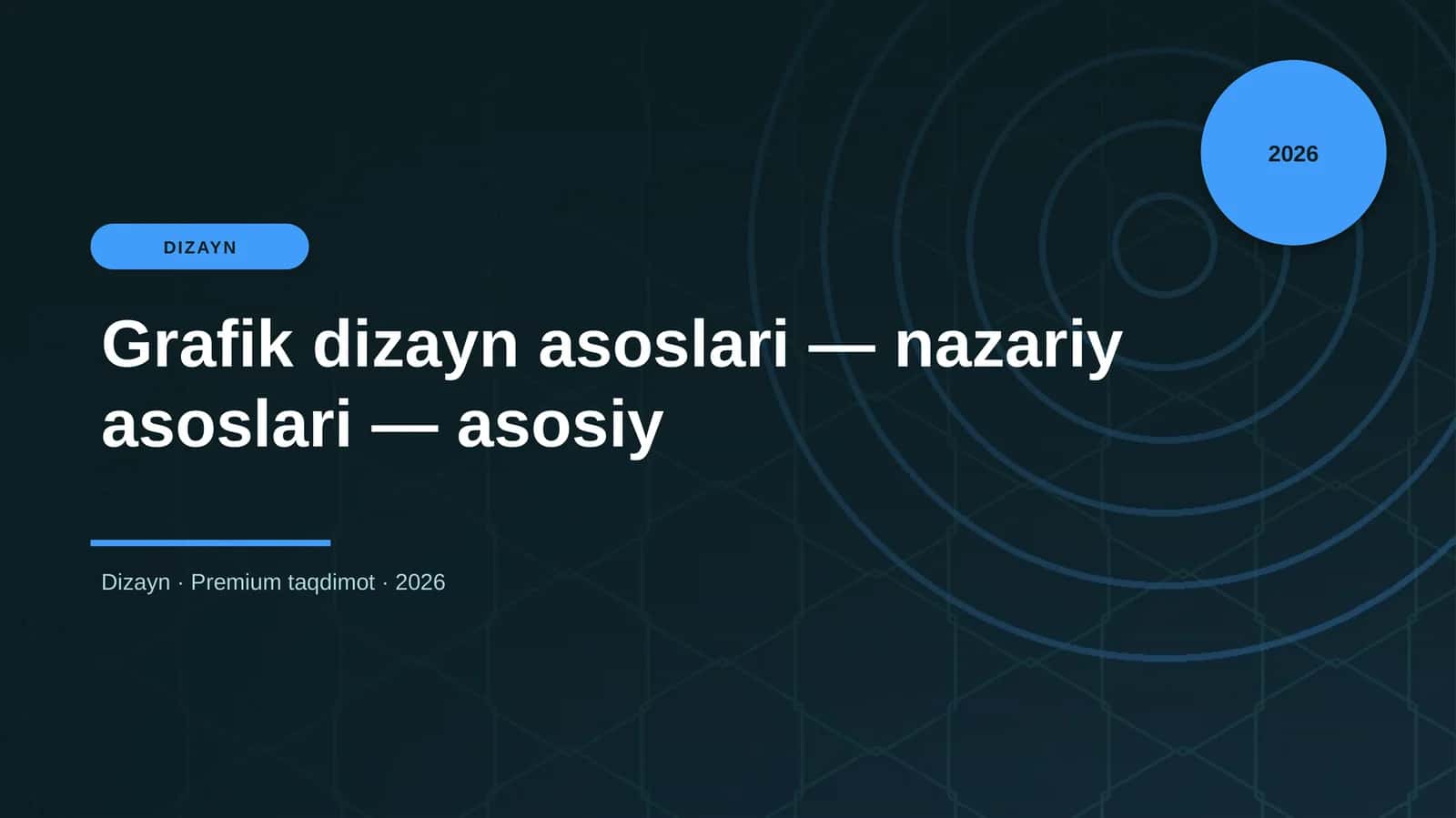 Grafik dizayn asoslari — nazariy asoslari — asosiy