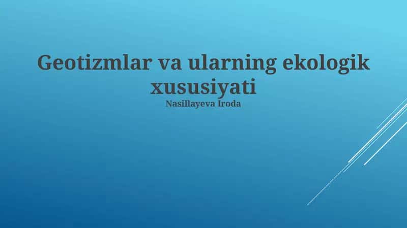 Geoekologiya