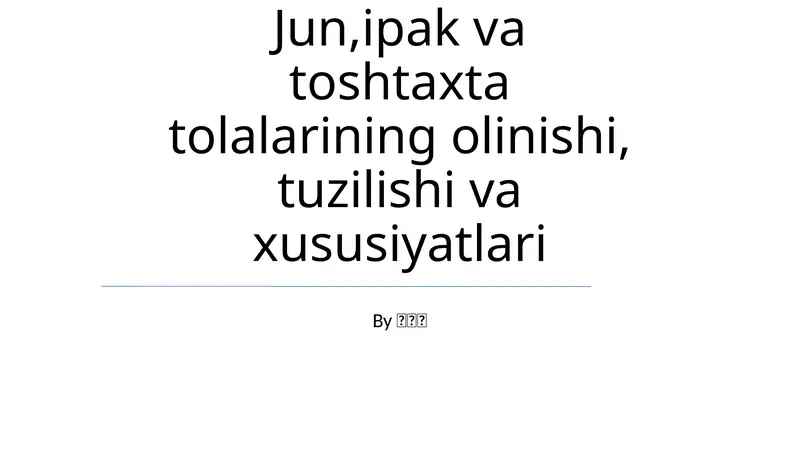 Tolali Tuzilishi va Xususiyatlari