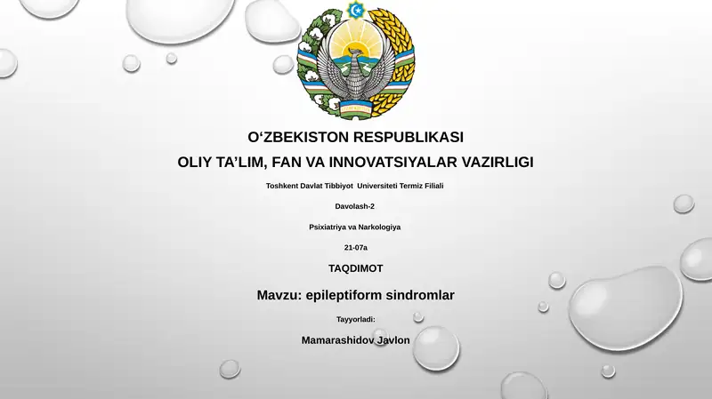 Epileptiform sindromlar