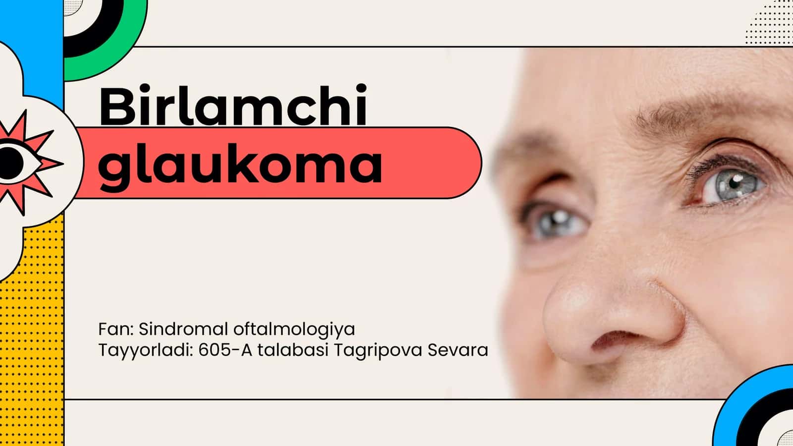 Birlamchi Glaukoma