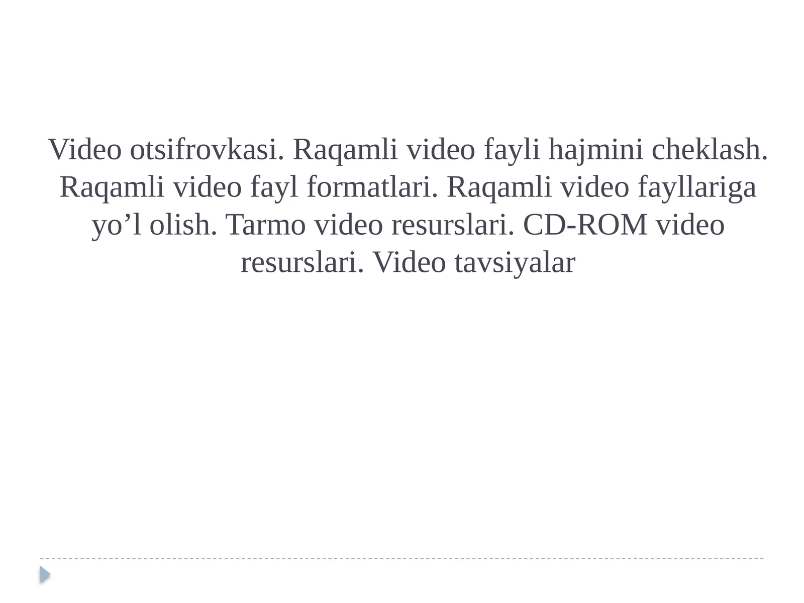 Video otsifrovkasi