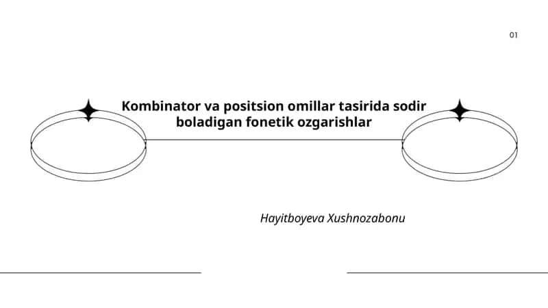 Kombinator va Positsion Omillar Tasirida Sodir Boladigan Fonetik Ozgarishlar