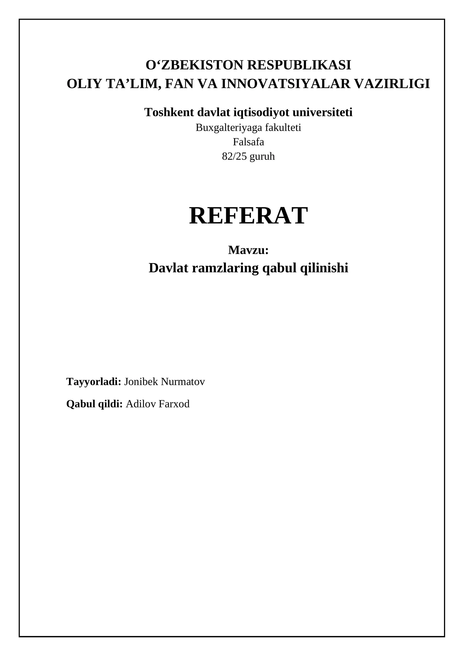 Davlat ramzlari: tarix, ma'no va ahamiyat