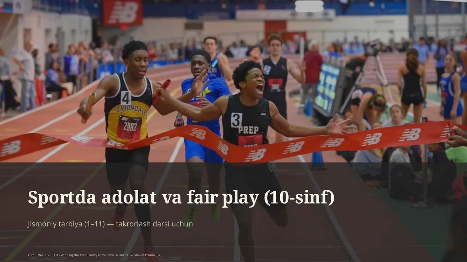 Sportda adolat va fair play (10-sinf)