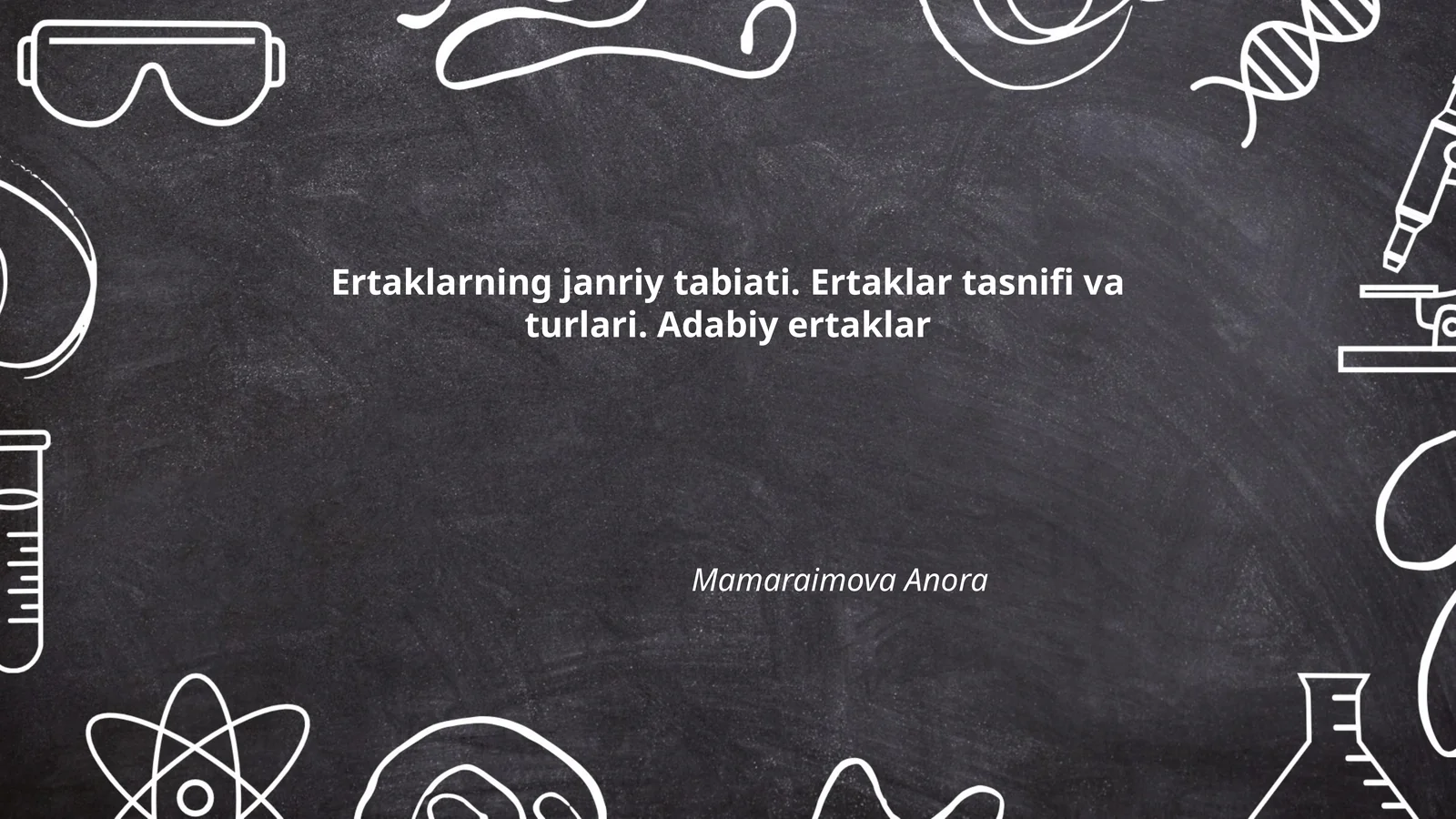Ertaklarning janriy tabiati. Ertaklar tasnifi va turlari. Adabiy ertaklar