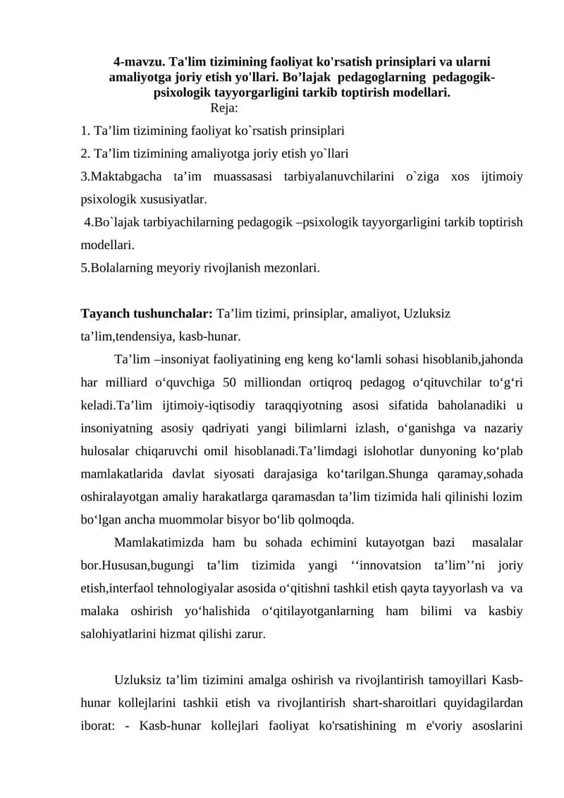 Ta'lim tizimi