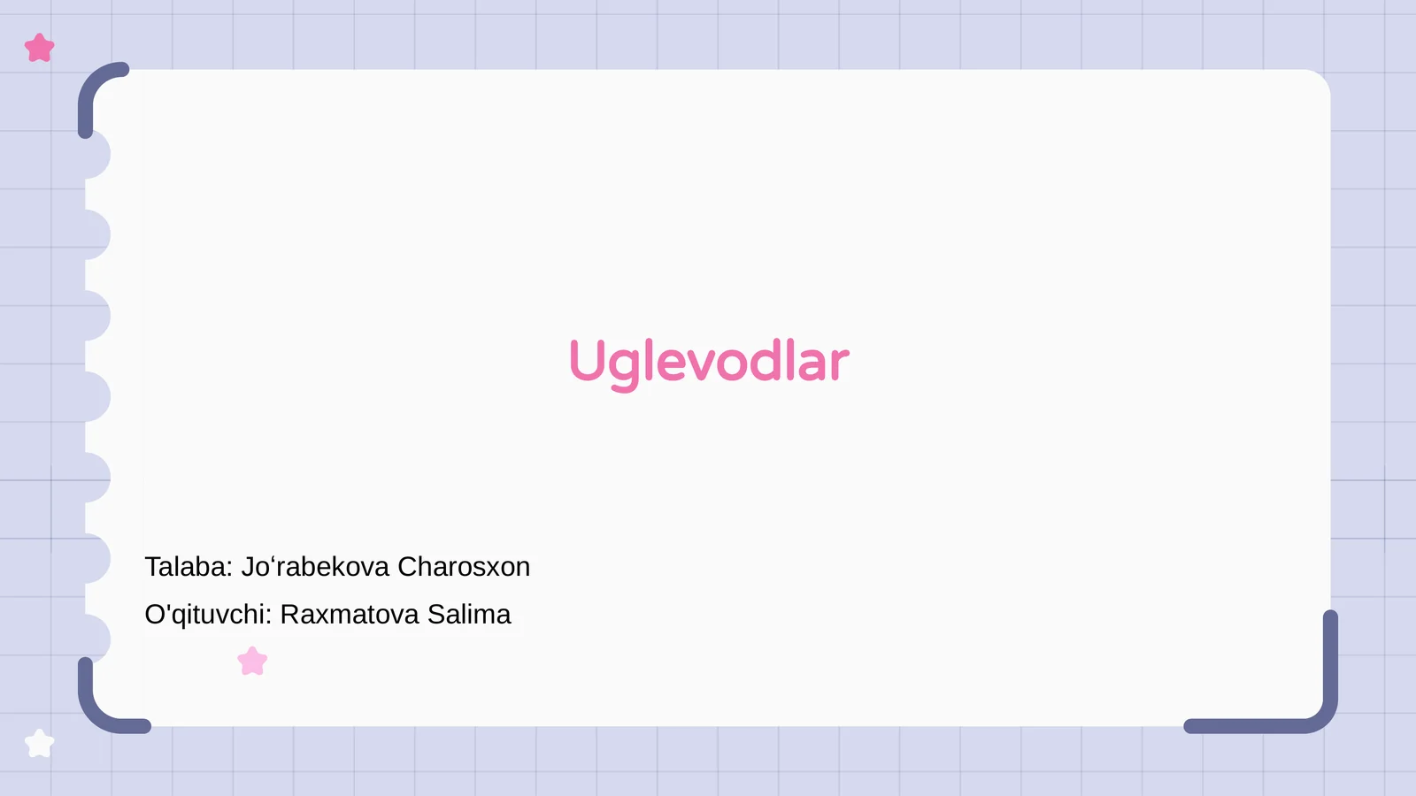 Uglevodlar