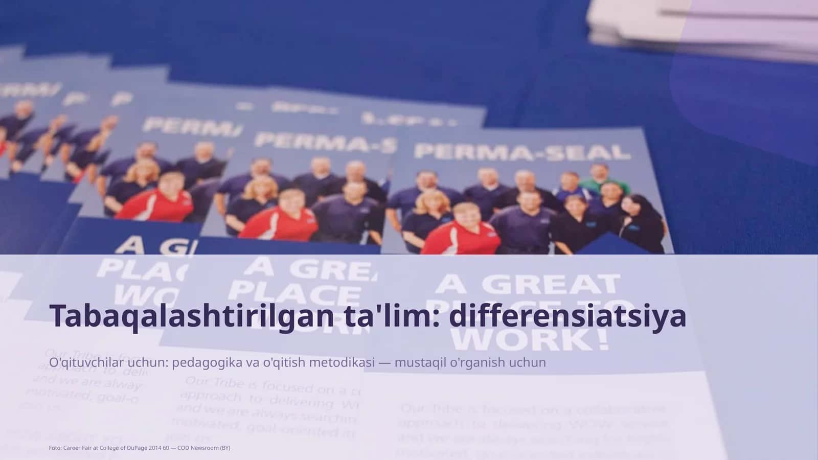 Tabaqalashtirilgan ta'lim: differensiatsiya