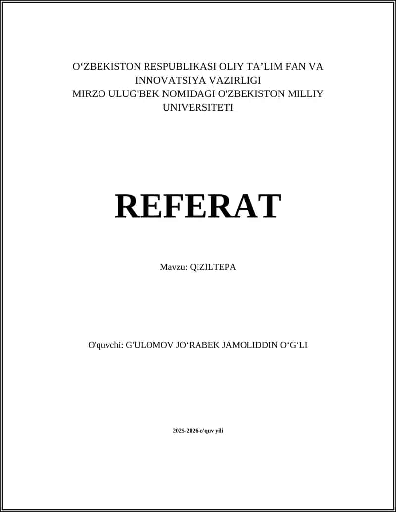 QIZILTEPA