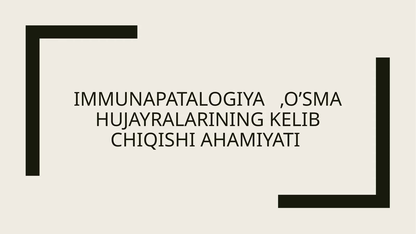 Immunopatologiya