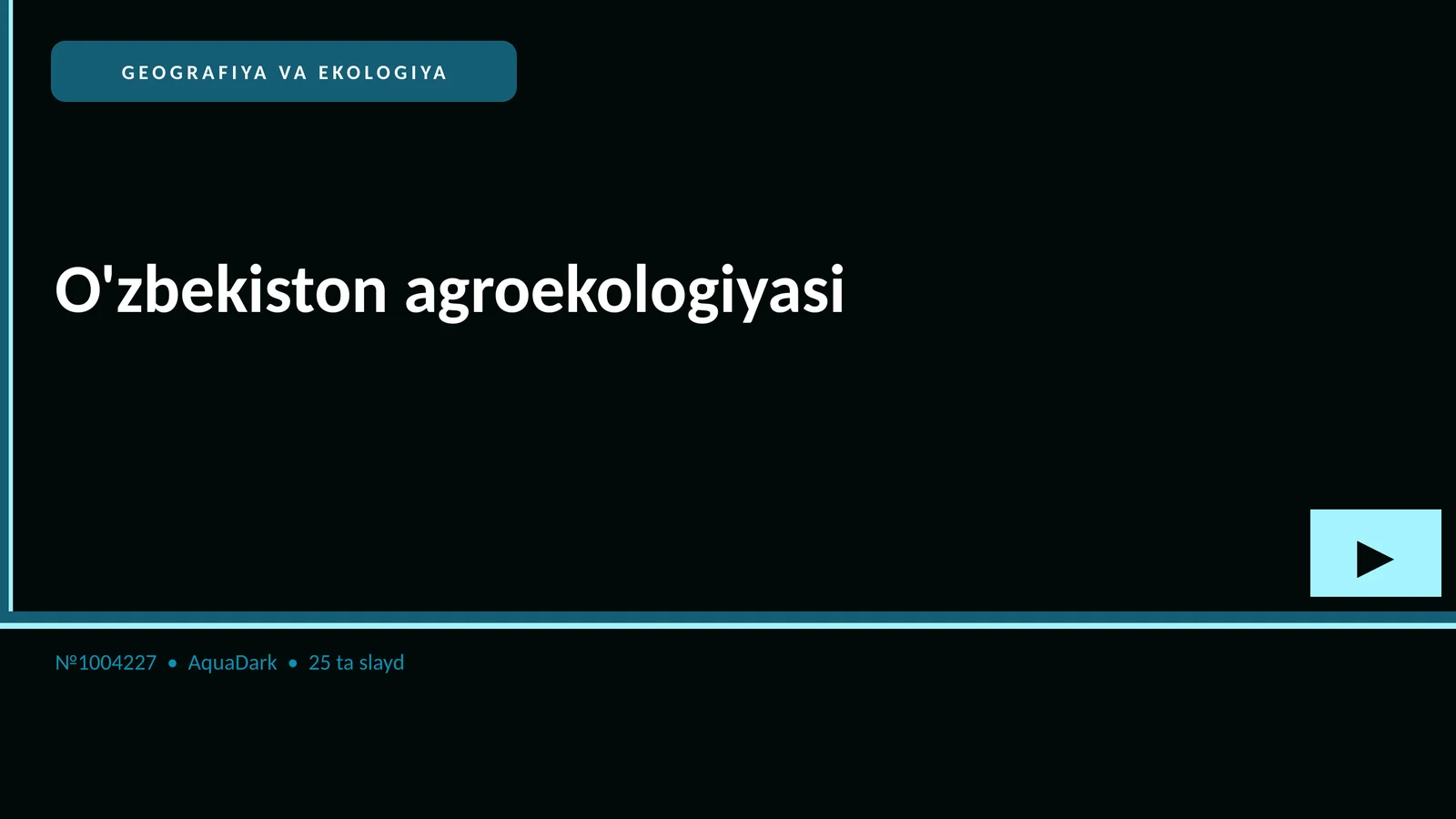 O'zbekiston agroekologiyasi