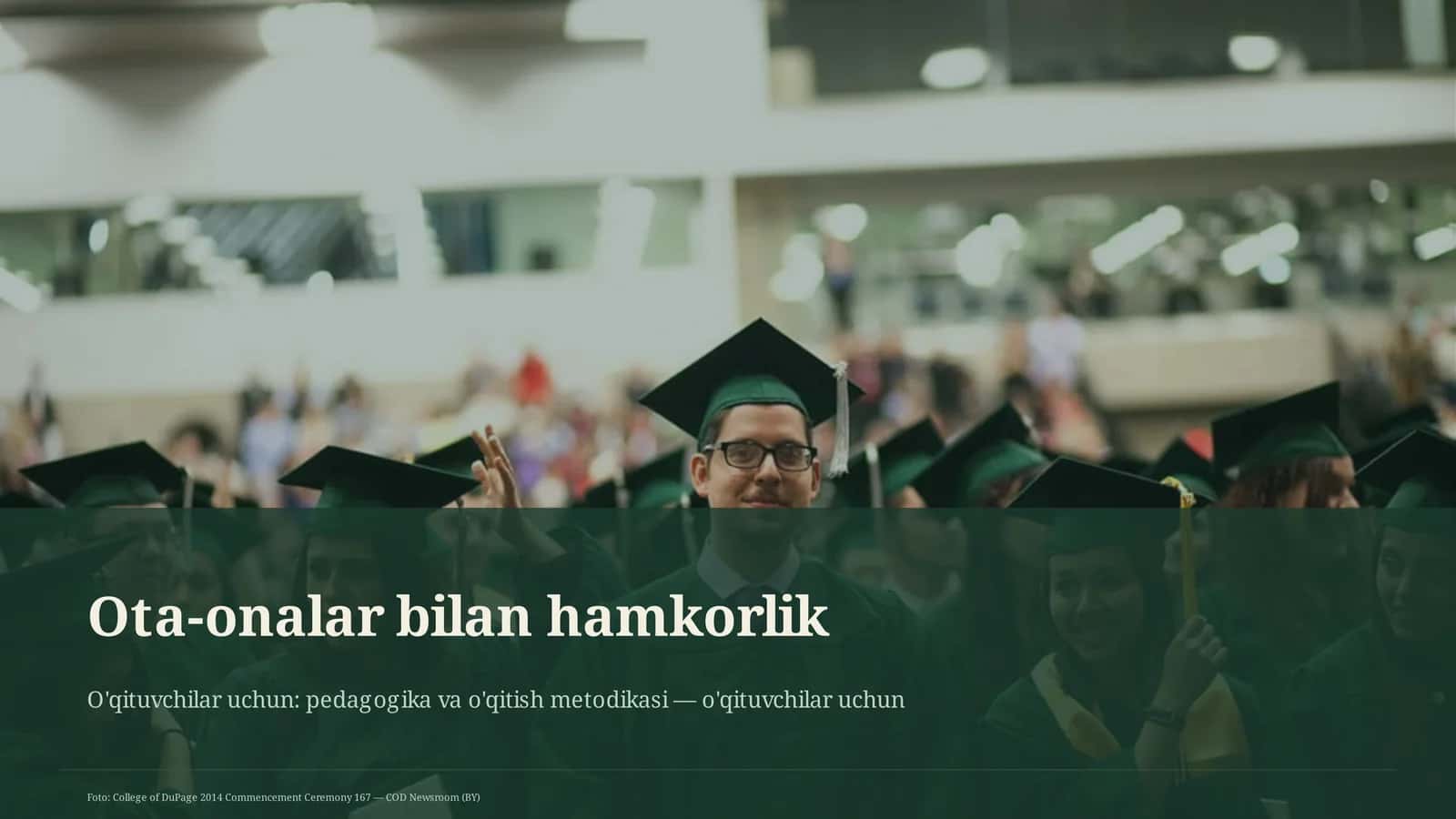 O'qituvchilar uchun: pedagogika va o'qitish metodikasi