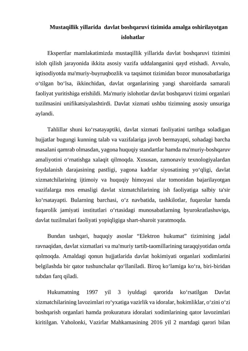 Davlat boshqaruvi tizimi