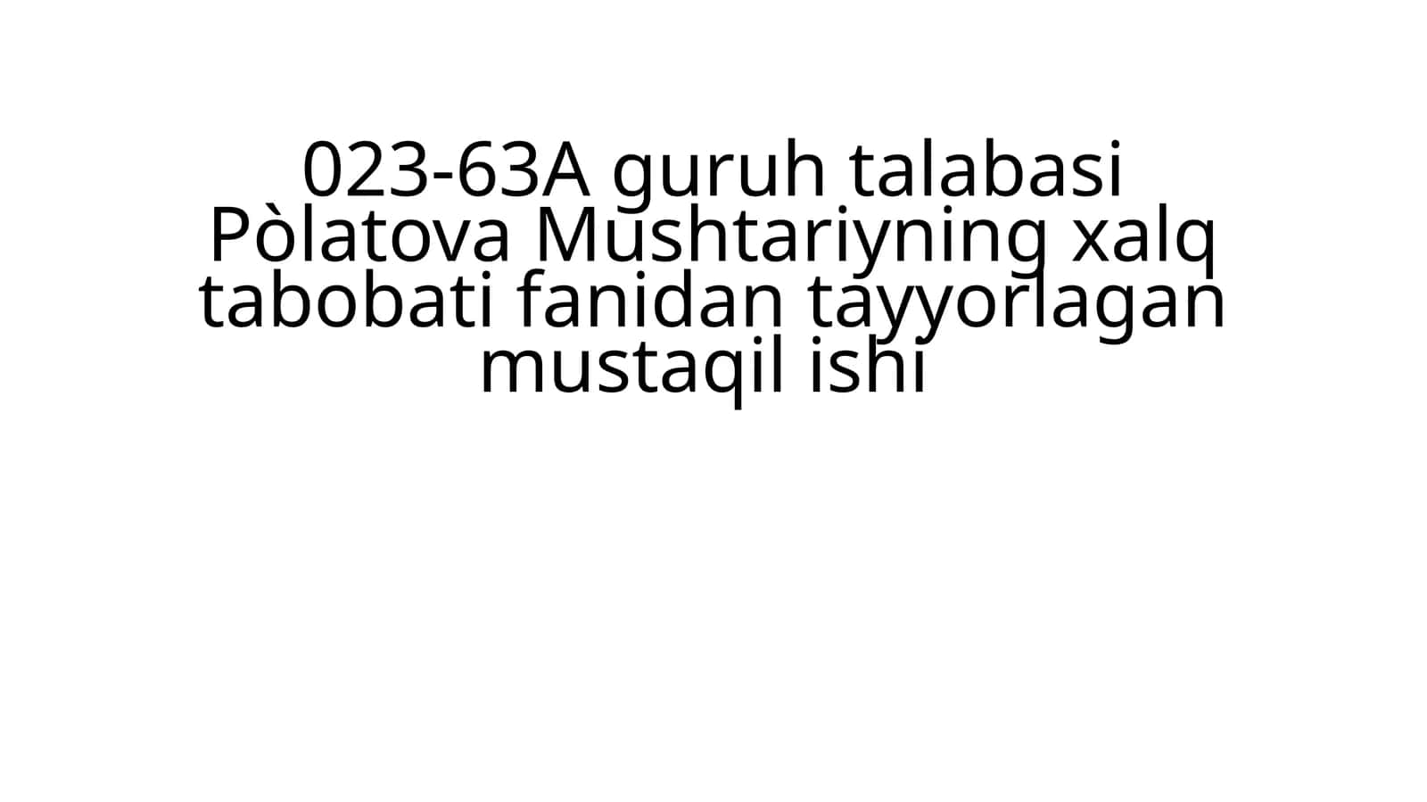 Zamonaviy Tibbiyot va Xalq Tabobati Integratsiya Yondashuvlari