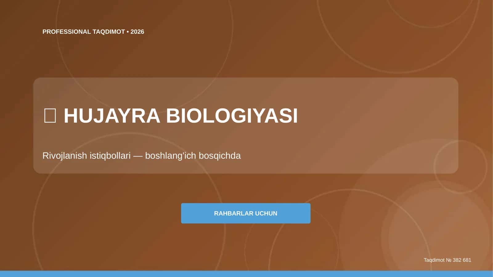 HUJAYRA BIOLOGIYASI