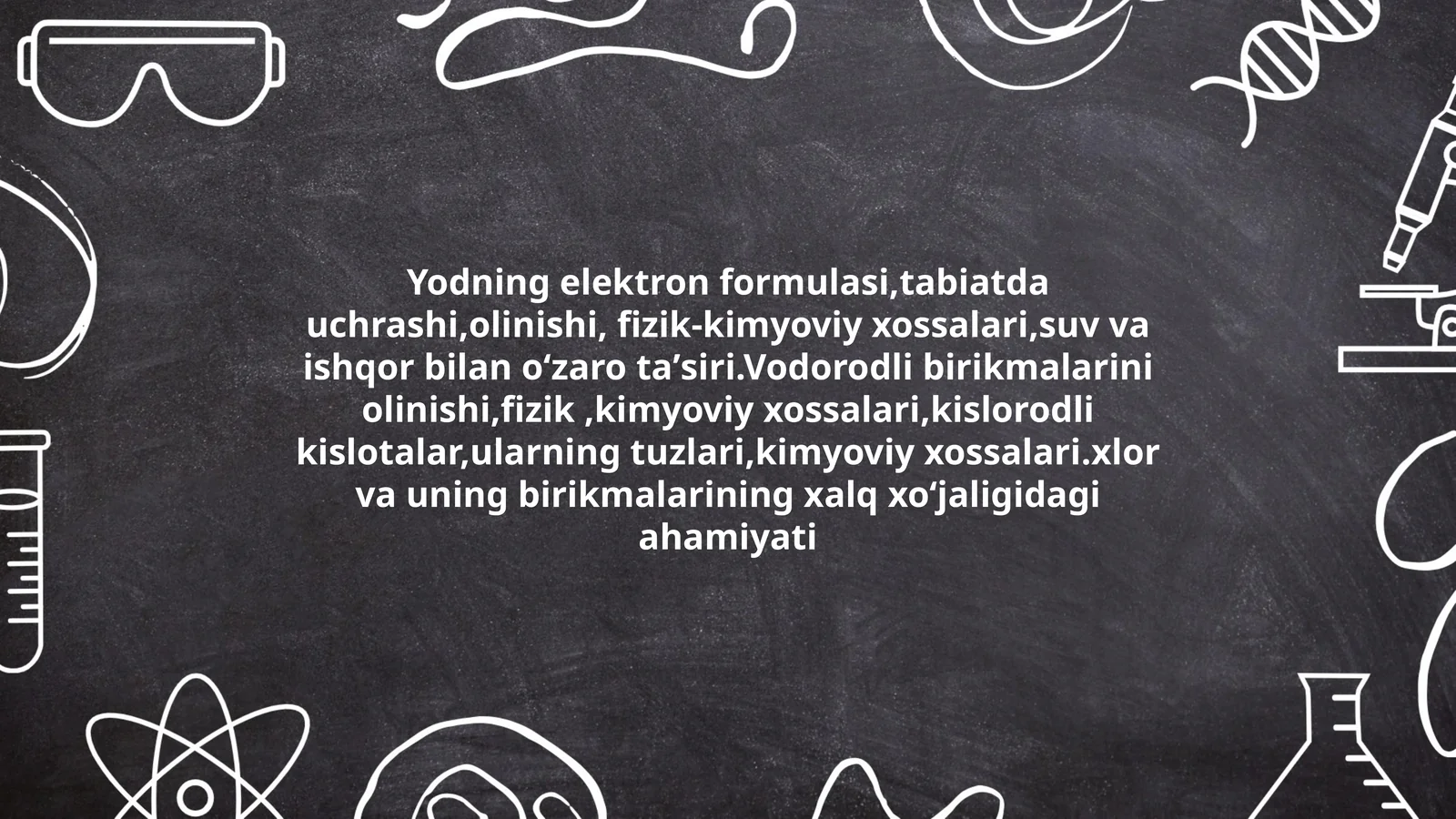 Yodning elektron formulasi