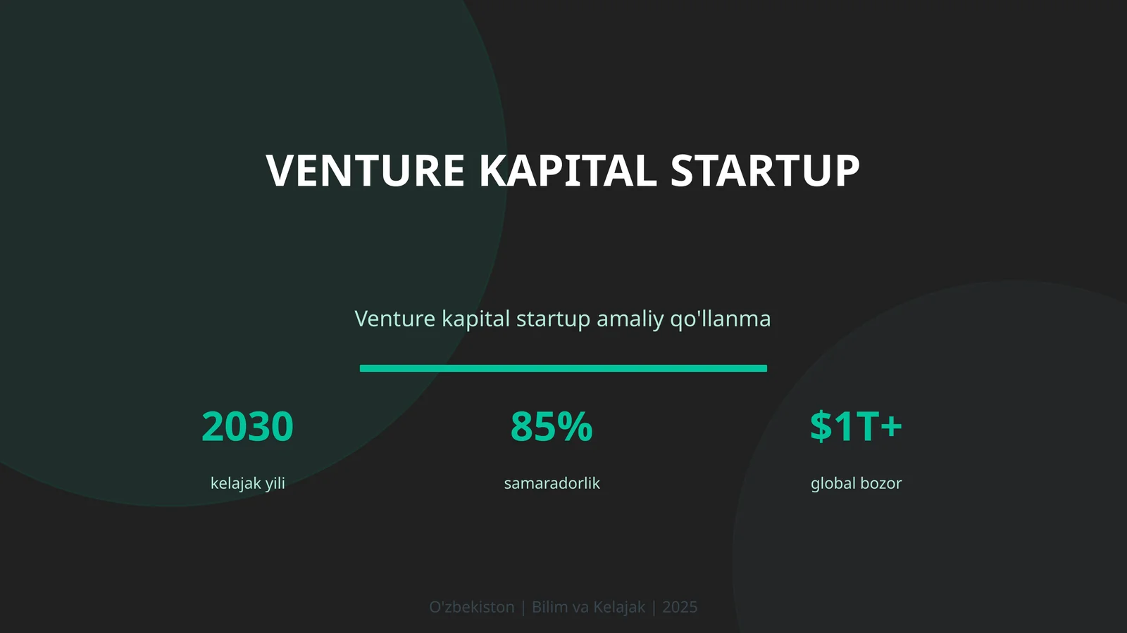 Venture kapital startup