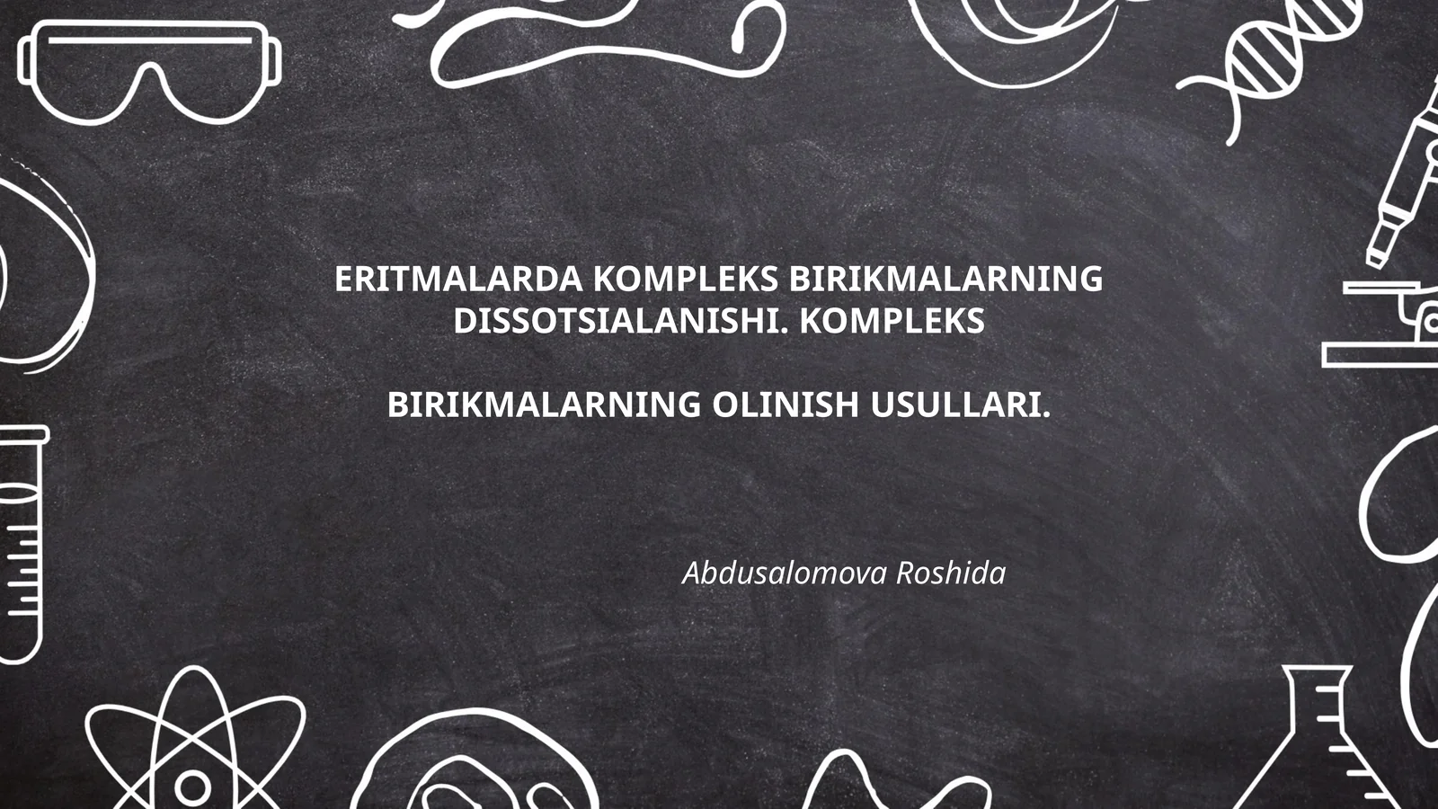 Kompleks birikmalarning dissotsialanishi