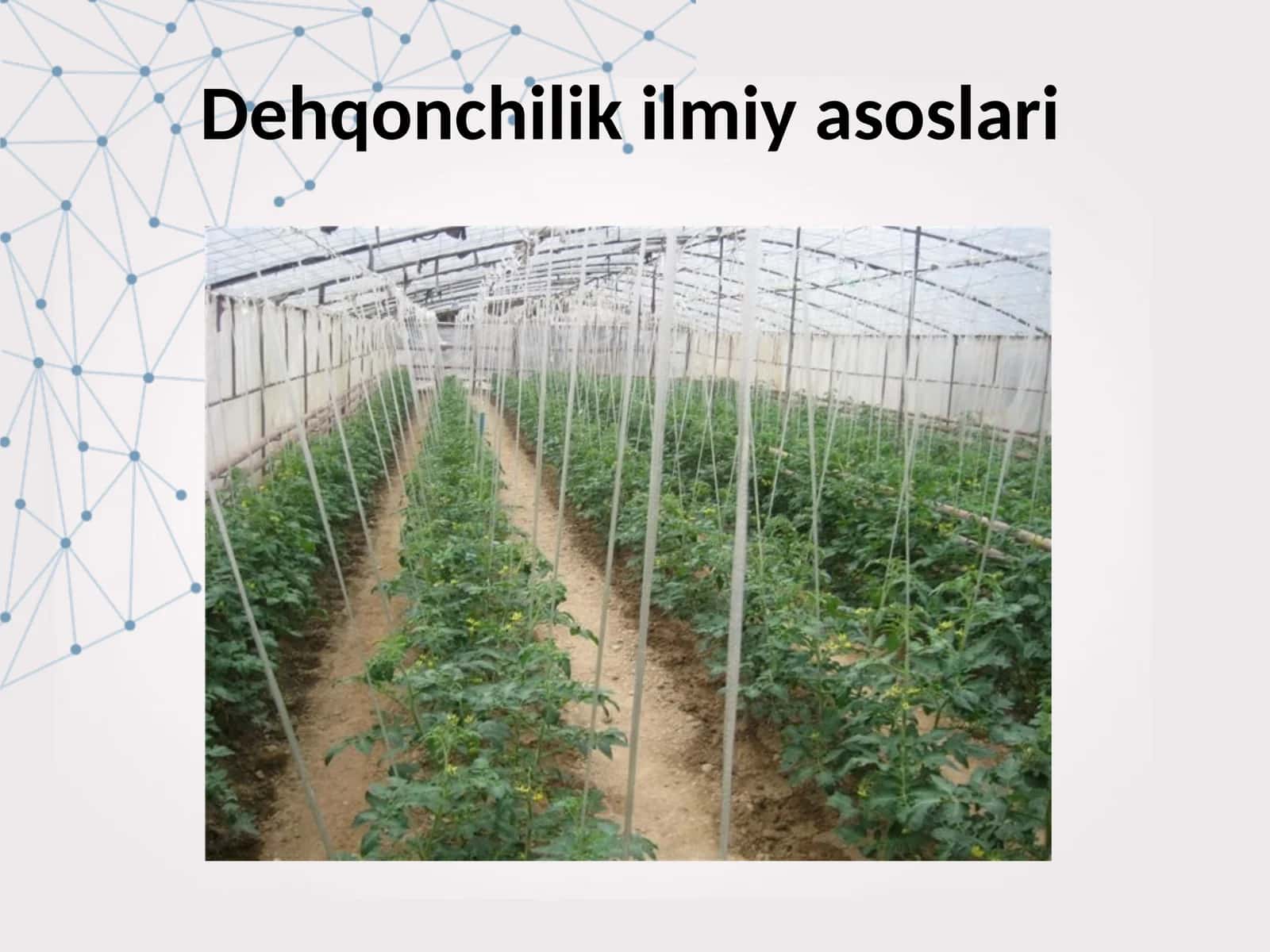 Dehqonchilik ilmiy asoslari