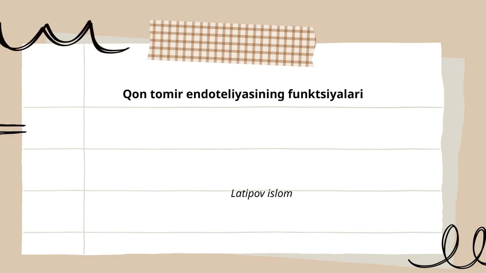 Qon tomir endoteliyasining funktsiyalari