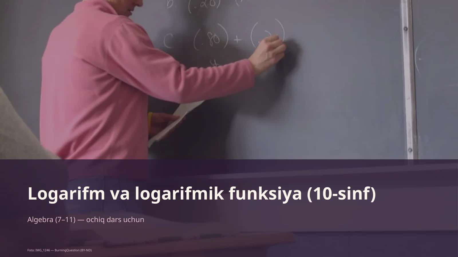 Algebra (10 sinf)