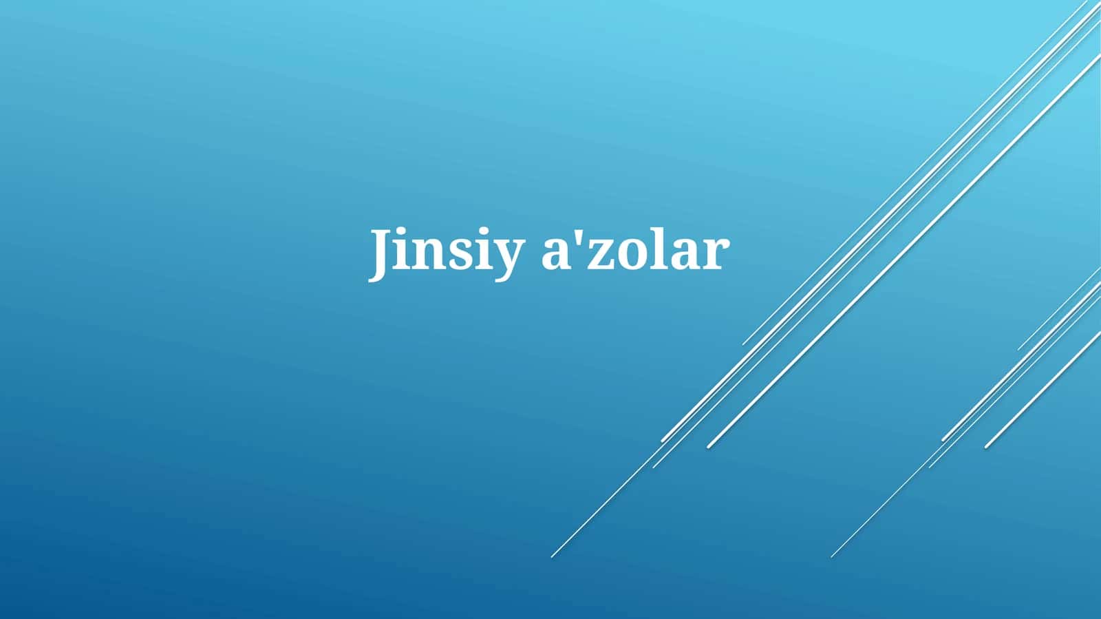 Jinsiya'zolar