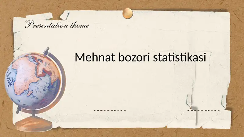Mehnat bozori statistikasi