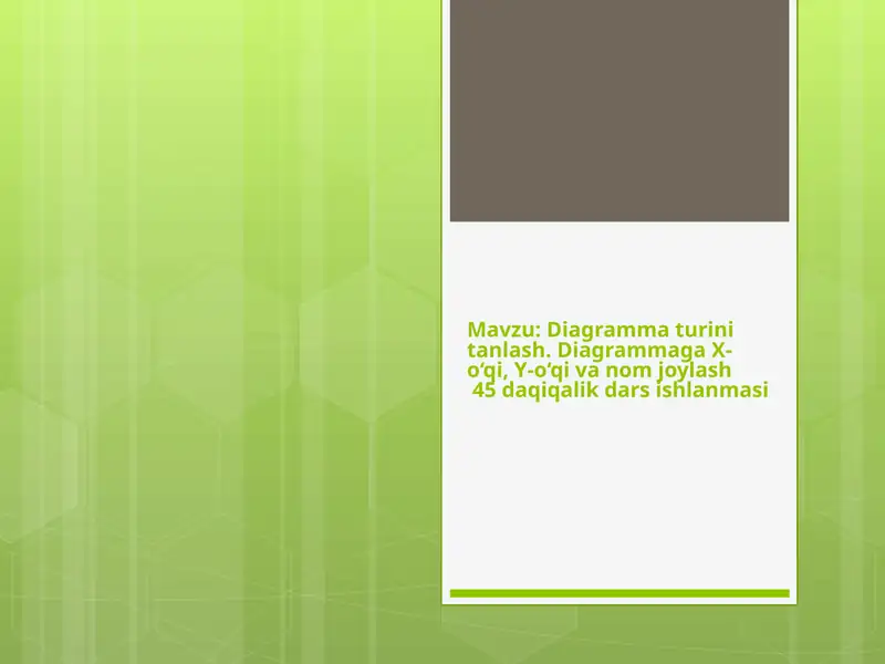 Diagrammaturini tanlash